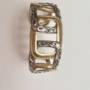 Beautiful Carolyn Pollack silver and brass bracelet